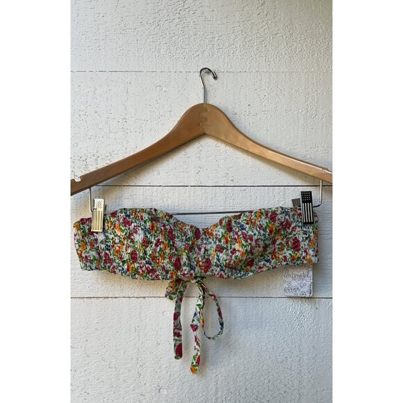 Free People FP One Barely There Smocked Bandeau Bralette S - Picture 4 of 9